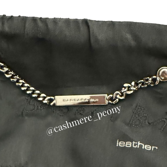 Barbara Bui Lambskin Leather Biker Jacket Size 36 - Picture 9 of 13